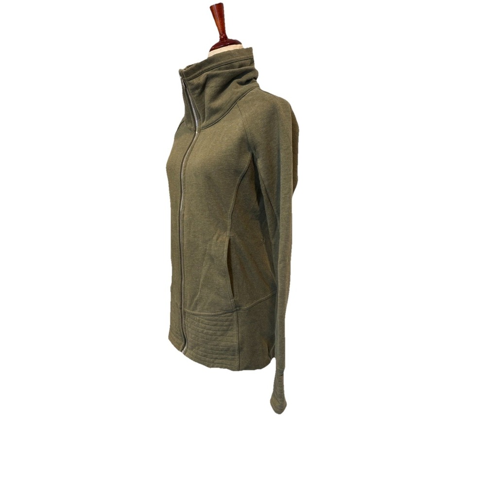Lululemon Radiant Jacket Womens 8 Green Heathered Outdoor Activewear Athleisure - Picture 5 of 10